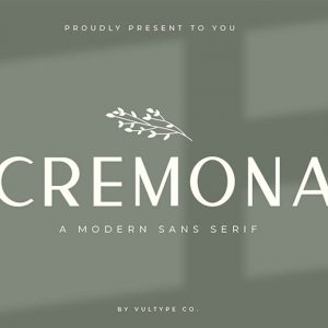 Cremona Sans Serif Font